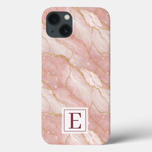 Personalized Monogram Rose Quartz Gold (Verso)