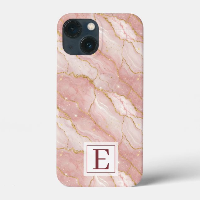Personalized Monogram Rose Quartz Gold (Verso)