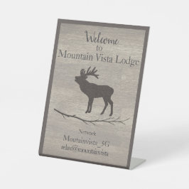 Personalized Mountain Lodge Guest WiFi Sign