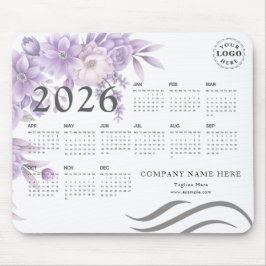 Personalized Mouse Pad with Full 2026 Calendar