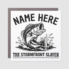 Personalized Name Classic Bass Fishing Storm