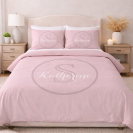 Personalized Name Monogram Dusty Rose