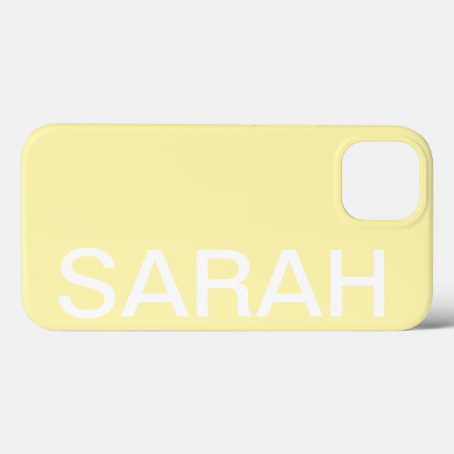 Personalized Name Simple Stylish Modern Minimal (Verso (horizontal))