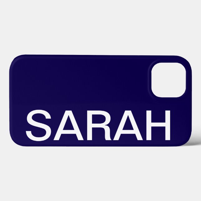 Personalized Name Simple Stylish Modern Minimal (Verso (horizontal))
