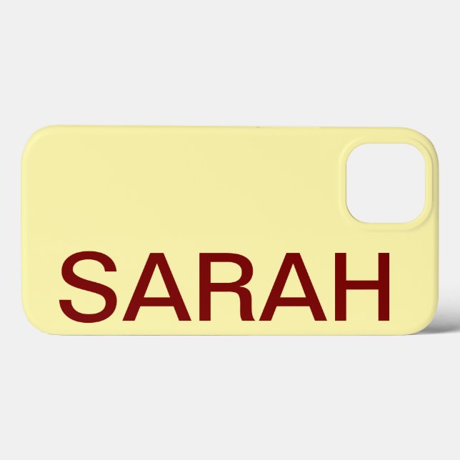 Personalized Name Simple Stylish Modern Minimal (Verso (horizontal))