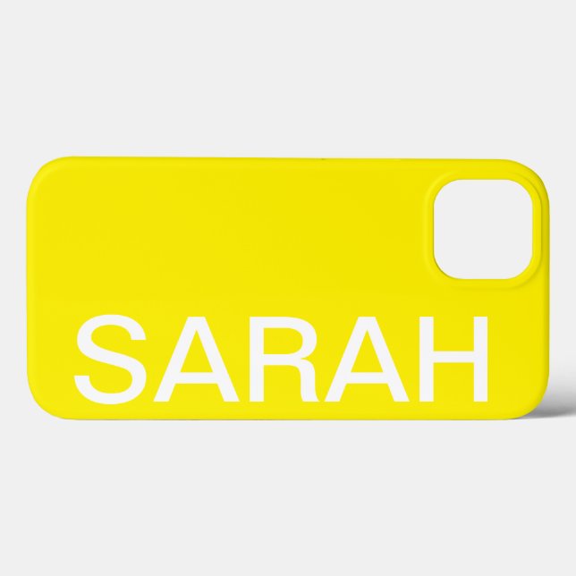 Personalized Name Simple Stylish Modern Minimal (Verso (horizontal))
