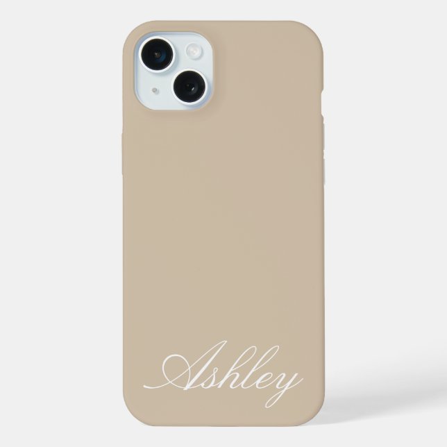 Personalized Name Stylish Modern Elegant Minimal  (Verso)