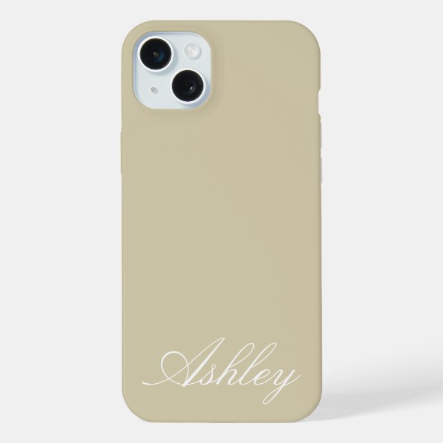 Personalized Name Stylish Modern Elegant Minimal  (Verso)