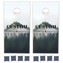 Personalized nature misty mountain top
