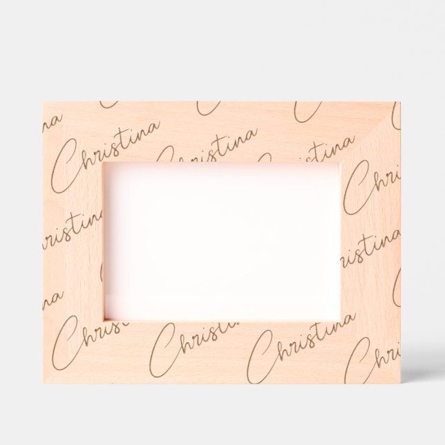 Personalized Photo Frame, Name Handwritten, 7x5,  (Front)