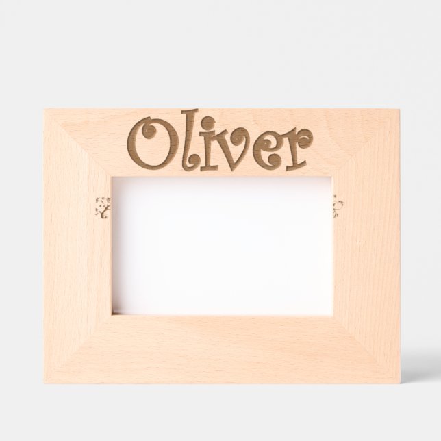 Personalized Photo frame Oliver / Cadre photo      (Front)