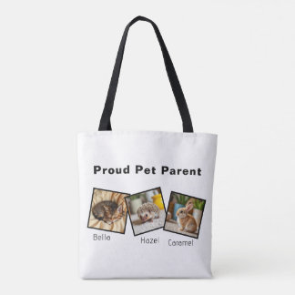 Personalized Proud Pet Parent Tote Bag