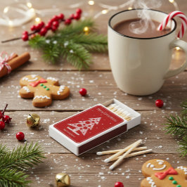 Personalized Red Christmas Tree Holiday