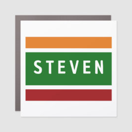 Personalized Retro Gas Station Name Auto Stripe