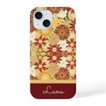 Personalized Retro Warm Floral Pattern Phone Case