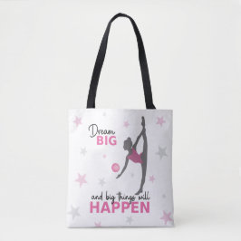Personalized Rhythmic Gymnast Dream Big Tote Bag