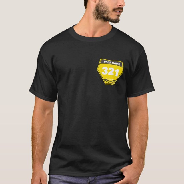 Personalized Rider Number Name T-Shirt (Frente)
