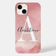 Personalized Rose Gold Glitter Phone Case – Custom