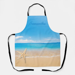 Personalized Seaside Beach Apron
