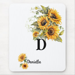 Personalized Sunflower Mousepad