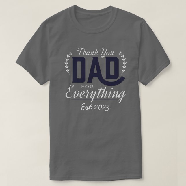Personalized T-shirt for dad with children's names (Frente do Design)