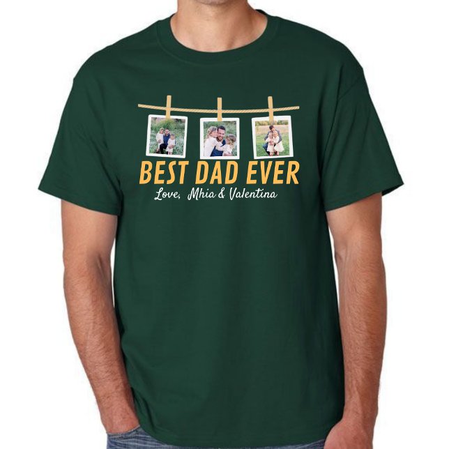 Personalized T-shirt for dad with family photos (Criador carregado)