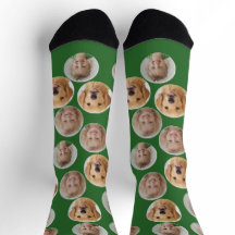 Personalized Three-Photo Face Socks | Custom Gift