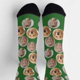 Personalized Three-Photo Face Socks | Custom Gift