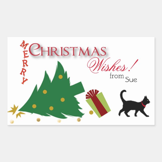 Perspectiva de Gato dos Adesivos de Presente de Na (Frente)