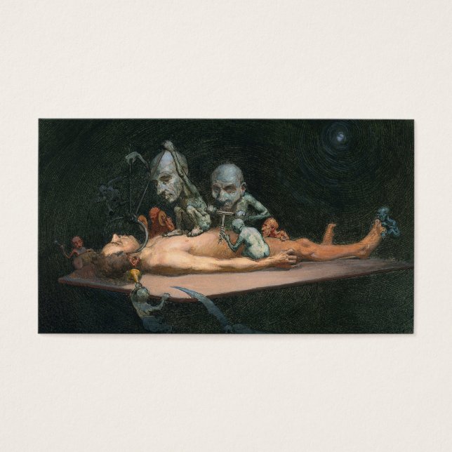 Perto da morte, vendo espíritos Mau demônicos (Frente)