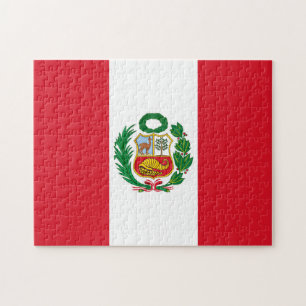 Peru Flag Jigsera Quebra-cabeça