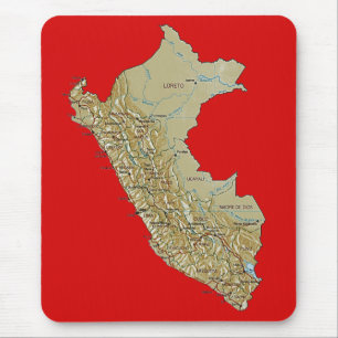 Peru Map Mousepad