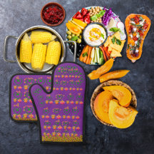 Perus de vegetais e flores solares, púrpura