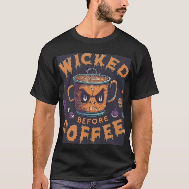Pervertido Antes Da Design De Camisa De Café. (Frente)