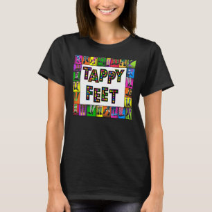 Pés de Tappy - t-shirt da dança de torneira