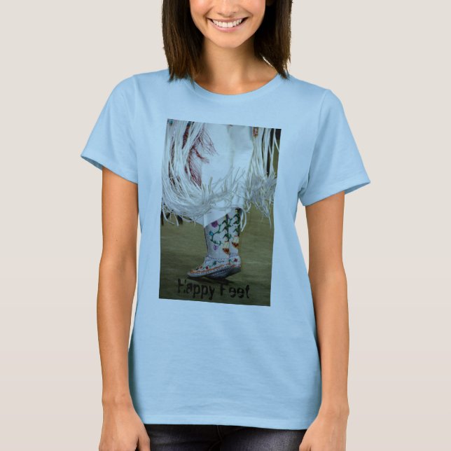 Pés felizes do t-shirt (Frente)