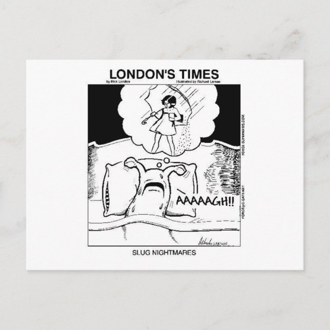 Pesadelos de Lesmas Cartões Postais (Frente)