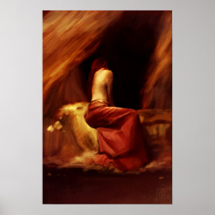 Pesar que pinta o poster pequeno