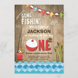 Pesca Aniversário Madeira de Convite O Grande