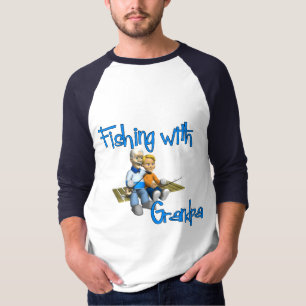 Pesca com camisa de vovô