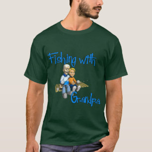 Pesca com camisa de vovô
