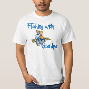 Pesca com camisa de vovô