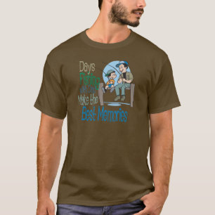 Pesca com camisa Dia de os pais Pai