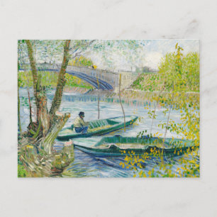 Pesca na Primavera Vincent Van Gogh Cartão postal