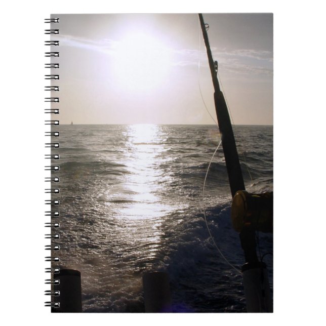 Pesca no caderno do por do sol (Frente)