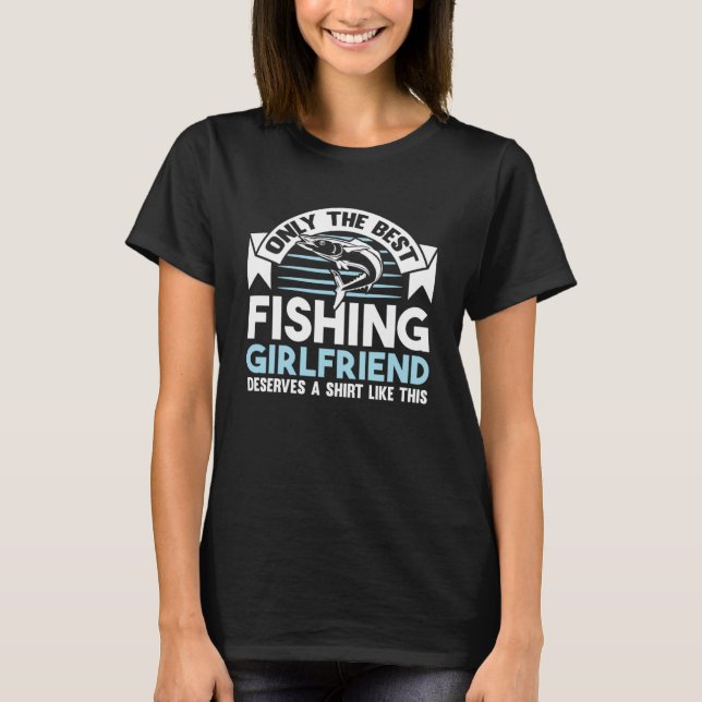 Pesca Pescador Namorada Fisher Peixe Pullover (Frente)