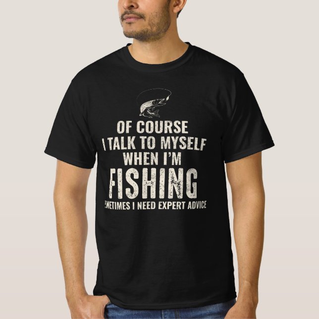 Pesca Pescadores Piada Humor Engraçado T-Shirt (Frente)