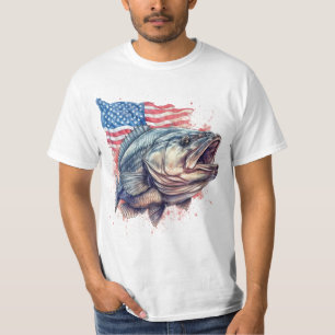 Pescador Americano - Camisa Patriótica T