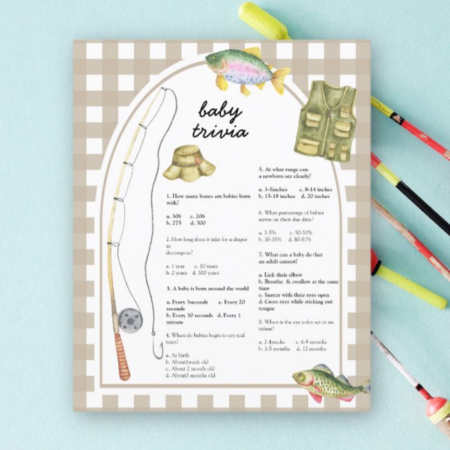 Pescador - Baby Trivia | Jogo do chá de fraldas (Criador carregado)