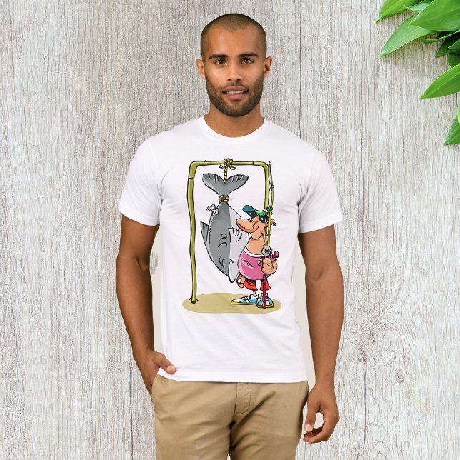 Pescador Com Sua Camiseta De Captura (Criador carregado)